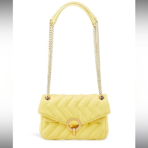 Sandro Yellow quilted Yza Bag - Picture 1 of 3